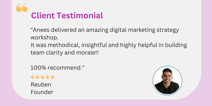 INNMCO Client Testimonial  - Reuben Founder - 700 x 350 px